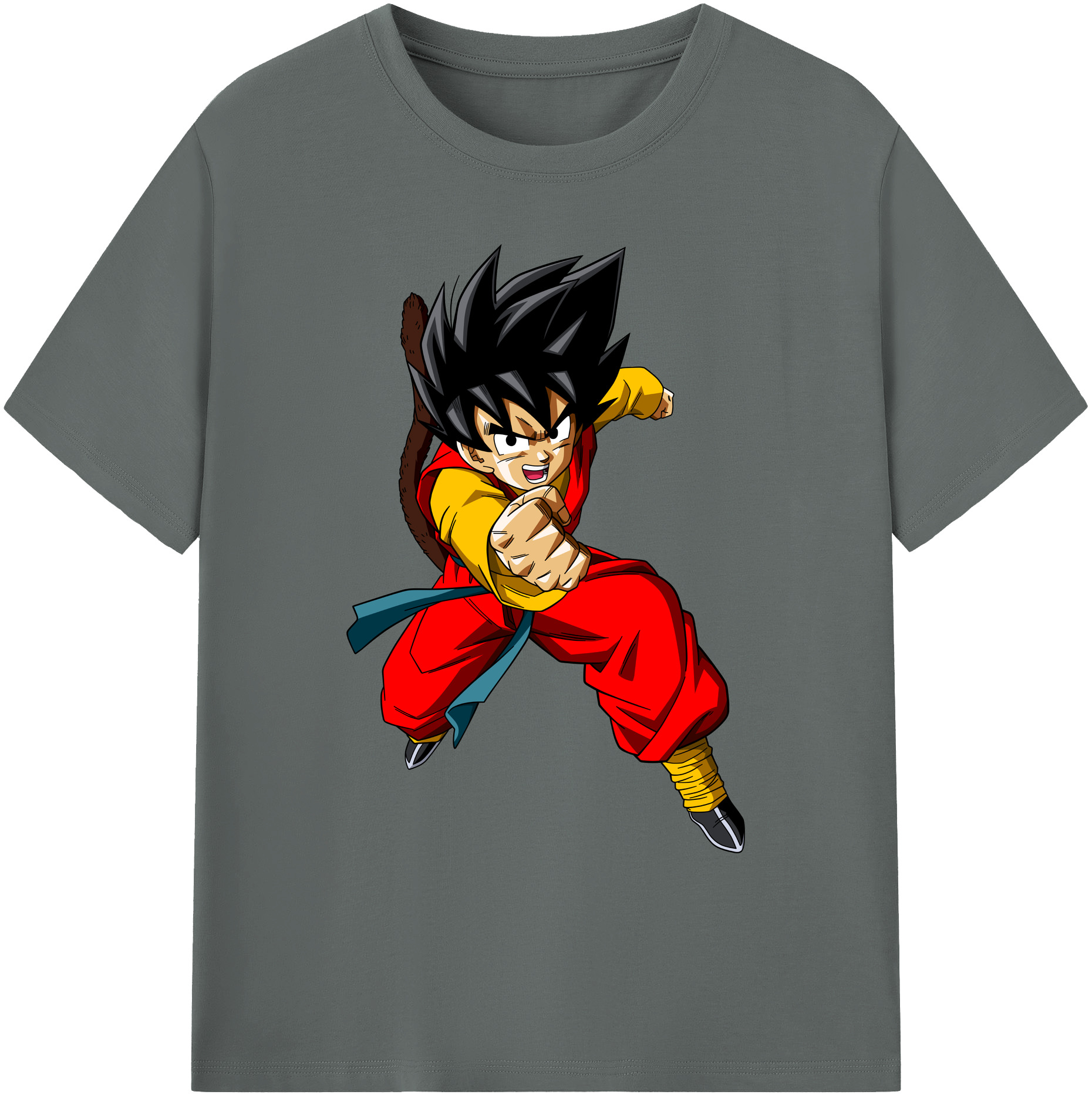 （画像用） ドラゴンボール 孫悟空（そん ごくう）Son Goku カカロット DRAGON BALL Kakarotto 綿100％ メンズ半袖Tシャツ｜肌触りやわらか＆通気性